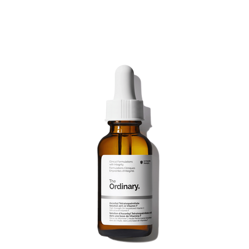 The Ordinary Ascorbyl Tetraisopalmitate Solution 20% in Vitamin F vitamin C serum for brightening, uneven skin tone, and anti-aging