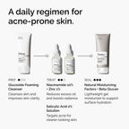 A daily regimen for acne-prone skin.